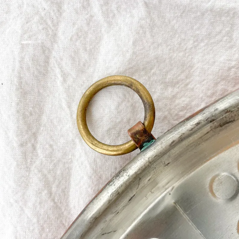 Plat à Socca en cuivre 32cm