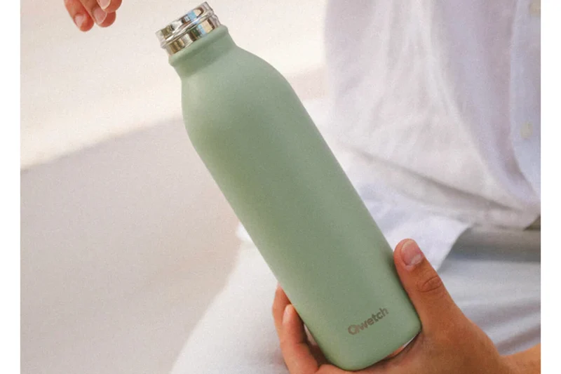 Bouteille isotherme Qwetch Active inox recyclé 1000ml – 4 coloris