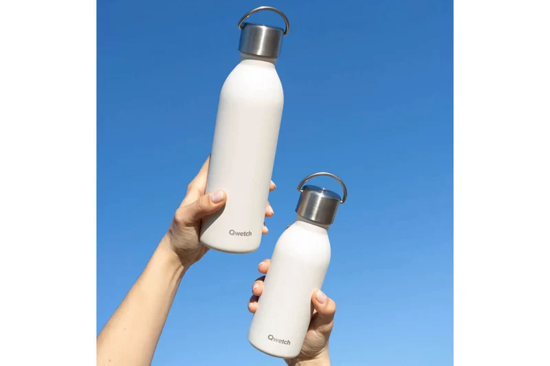 Bouteille isotherme Qwetch Active inox recyclé 1000ml – 4 coloris