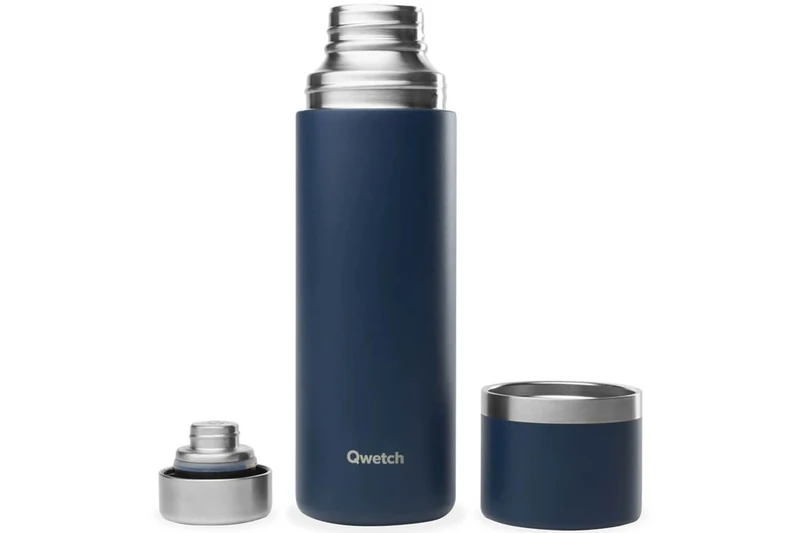 Thermo isotherme Qwetch Matt inox recyclé 750ml – 4 coloris
