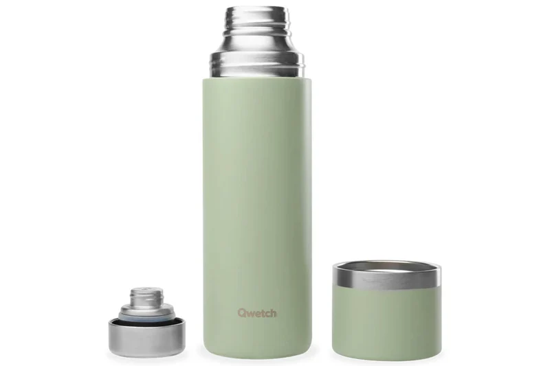 Thermo isotherme Qwetch Matt inox recyclé 750ml – 4 coloris