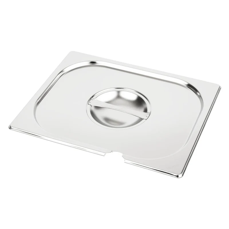 Couvercle inox avec encoche Vogue GN 1/2