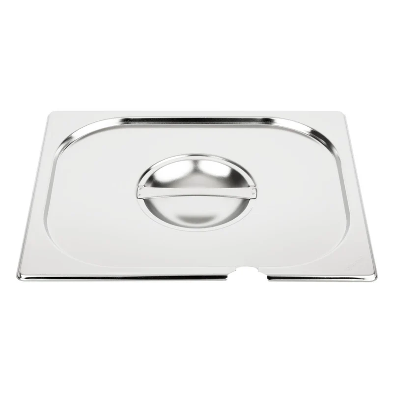 Couvercle inox avec encoche Vogue GN 1/2