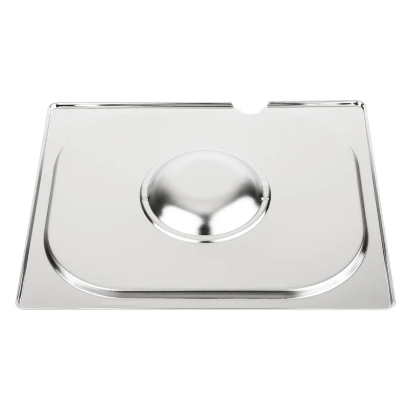 Couvercle inox avec encoche Vogue GN 1/2