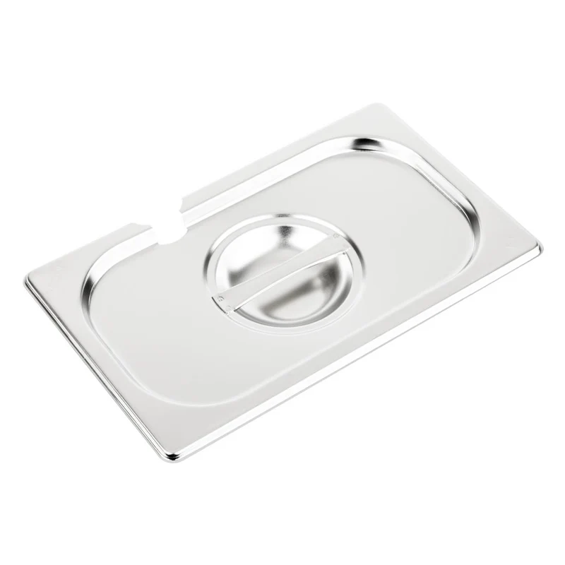 Couvercle inox avec encoche Vogue GN 1/4