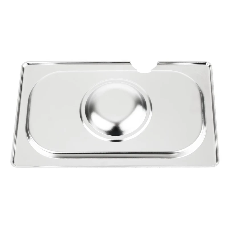 Couvercle inox avec encoche Vogue GN 1/4
