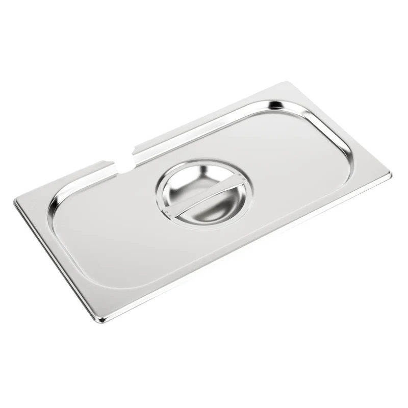Couvercle inox avec encoche Vogue GN 1/3