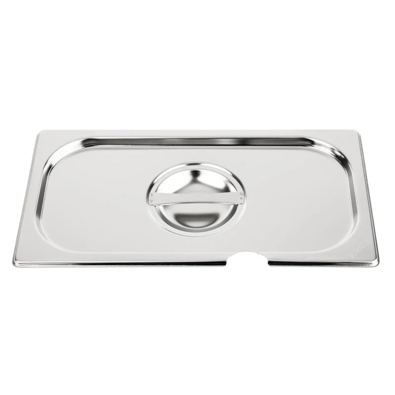 Couvercle inox avec encoche Vogue GN 1/3
