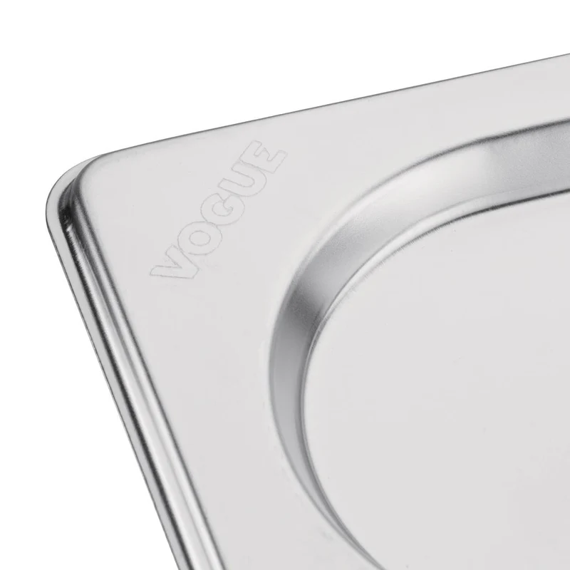 Couvercle inox avec encoche Vogue GN 1/9