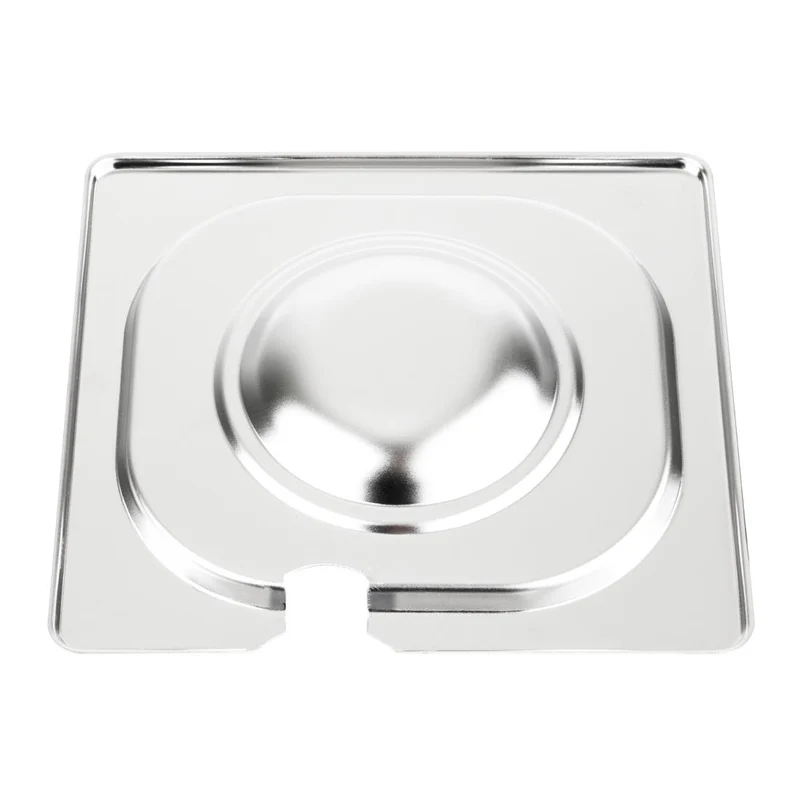 Couvercle inox avec encoche Vogue GN 1/6