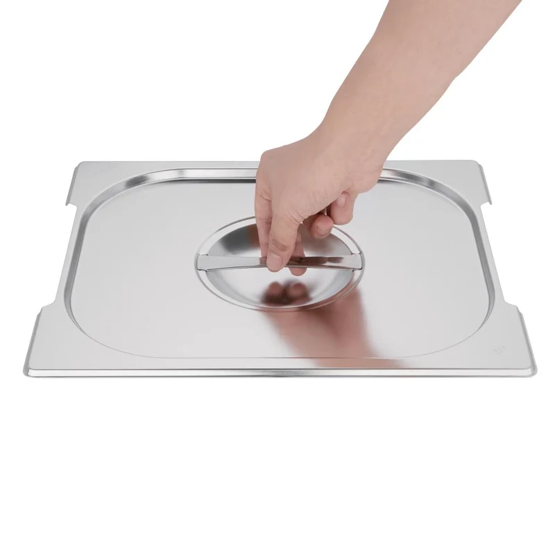 Couvercle inox GN 1/2 avec poignée Vogue