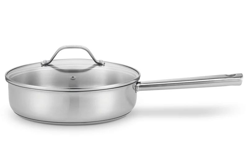 Sauteuse Beka Cicla en inox 24cm avec couvercle en verre