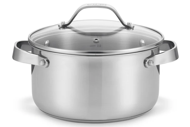 Faitout Beka Cicla en inox 24cm avec couvercle en verre