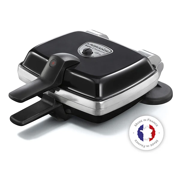 Gaufrier électrique Super 2 Traditionnel noir 1000 W Lagrange