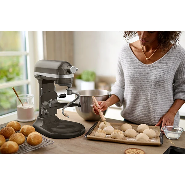 Robot pâtissier multifonction Artisan à bol relevable 5,6 L gris argent 5KSM60SPXECU Kitchenaid