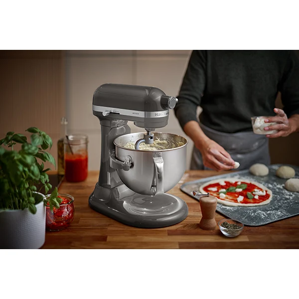 Robot pâtissier multifonction Artisan à bol relevable 5,6 L gris argent 5KSM60SPXECU Kitchenaid