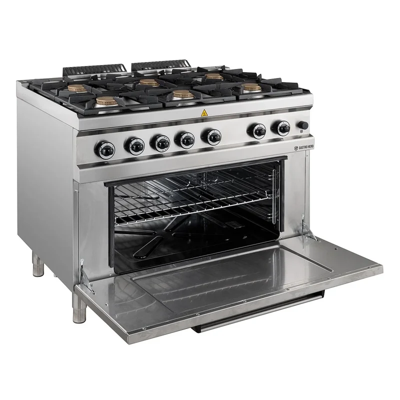 Cuisinière à gaz Série 700 - 110/70 avec four à gaz - 6 feux - 42 kW