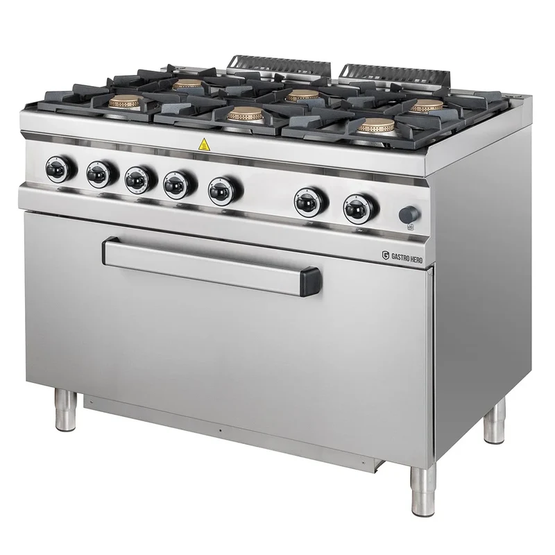 Cuisinière à gaz Série 700 - 110/70 avec four à gaz - 6 feux - 42 kW