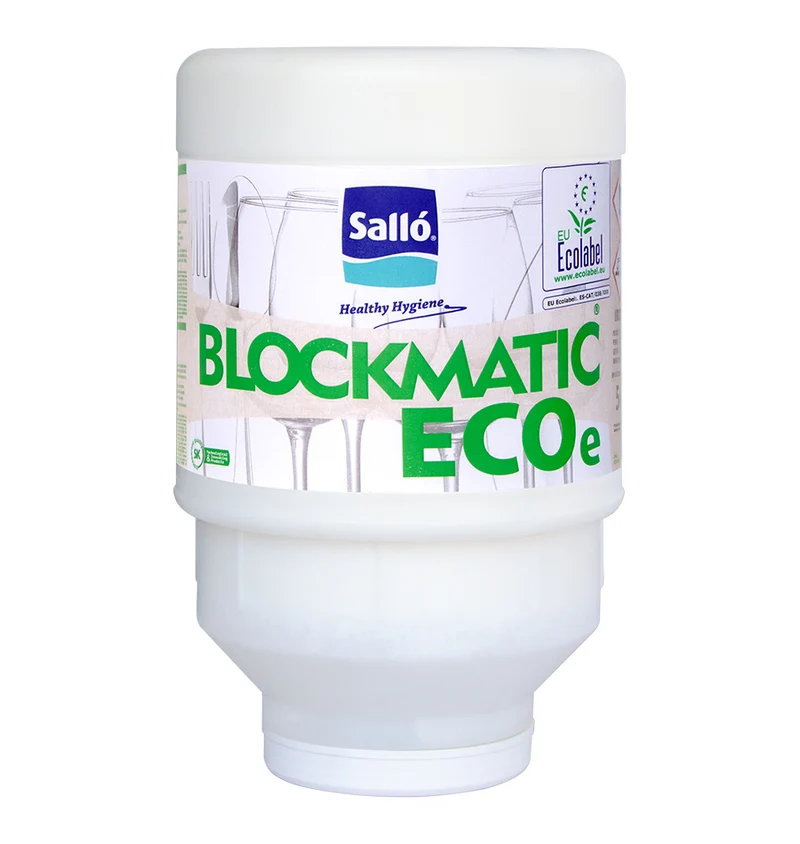 Blockmatic ECOe - Bloc détergent polyvalent pour machines à capot et tunnels - Bloc de 5kg