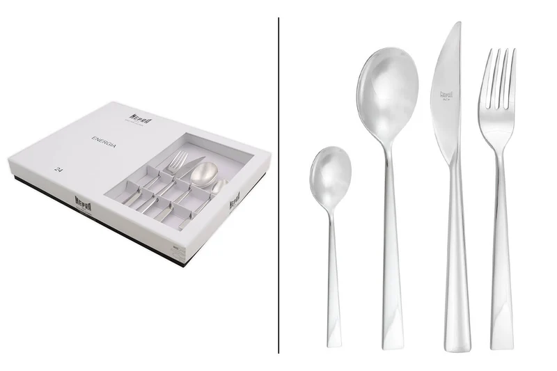 Ménagère 24 pièces Mepra Energia en acier inox 18/10