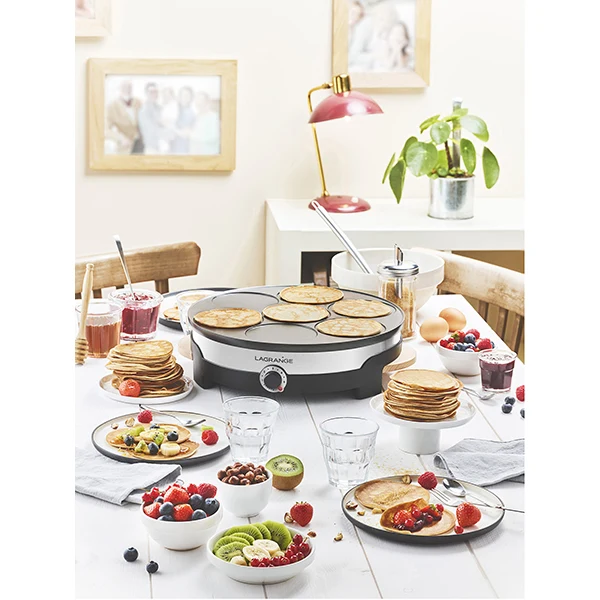 Crêpière Tradi'Duo double plaques 1500 W Lagrange