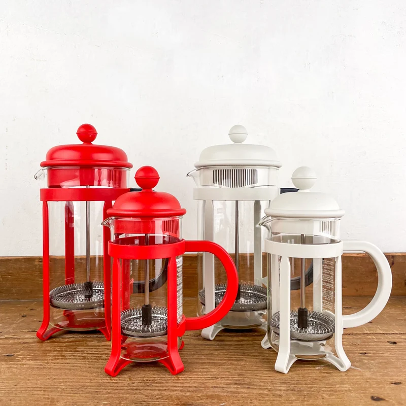 Cafetière à piston colorée