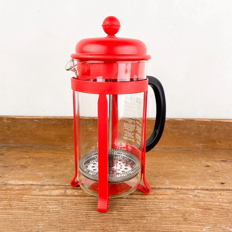 Cafetière à piston colorée