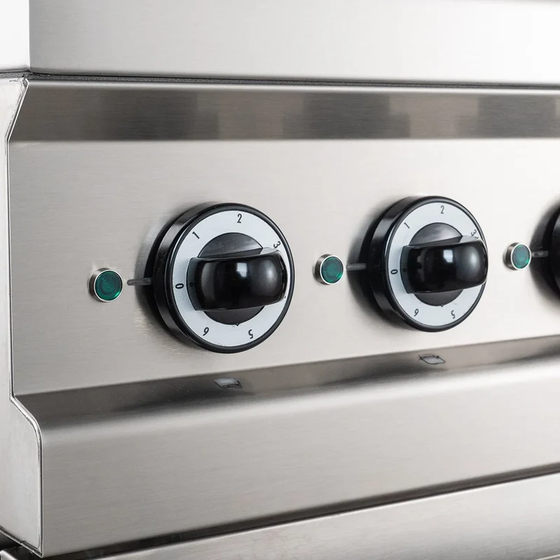 Cuisinière électrique Série 700 - 110/70 avec four électrique - 6 plaques carrées - 20,9 kW