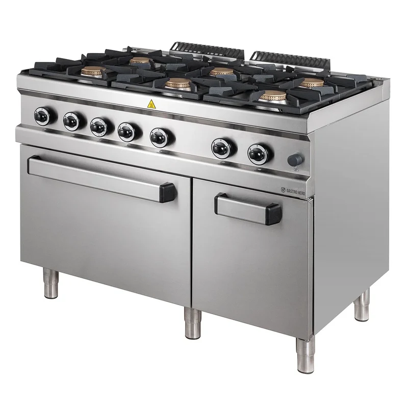 Cuisinière à gaz Série 700 - 110/70 avec four à gaz - 6 feux - 48 kW