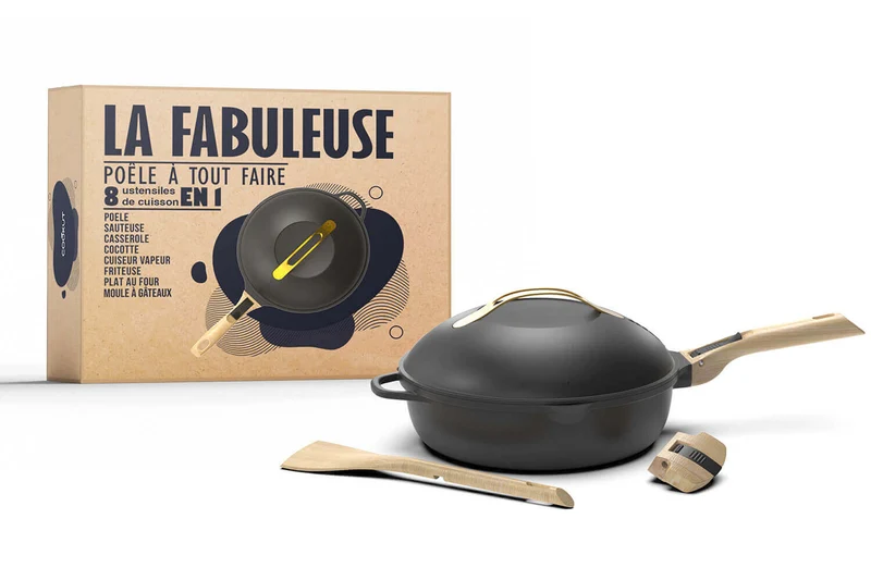 Poêle antiadhérente Cookut La Fabuleuse 8-en-1 météore