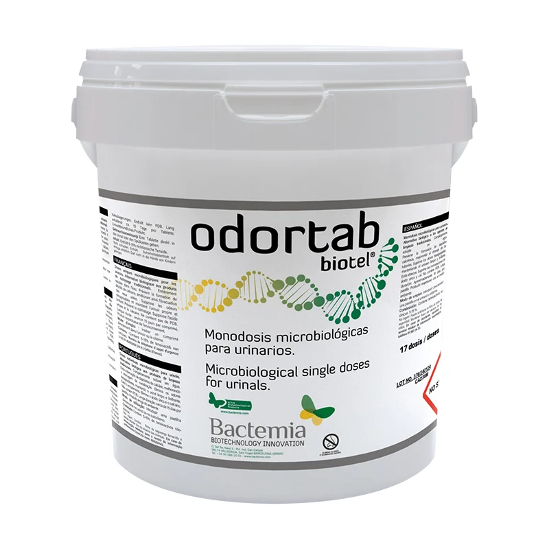 Odortab - Pastilles pour urinoir, détruit les mauvaises odeurs, entretien les canalisations - boite de 17 pastilles de 50 gr