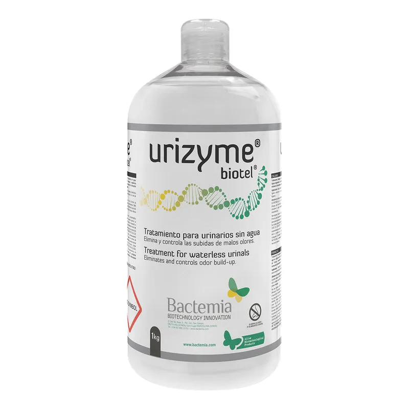 Urizyme - Traitement biologique des urinoirs sans eau. Elimine efficacement les odeurs d'urine - bouteilles de 1 kg