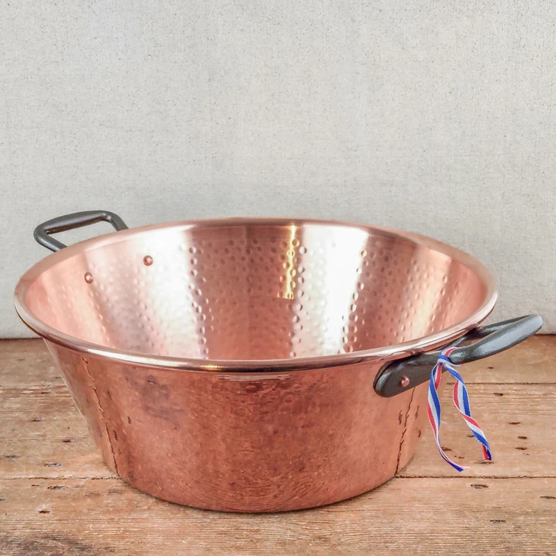 Bassine à confiture en cuivre pour induction