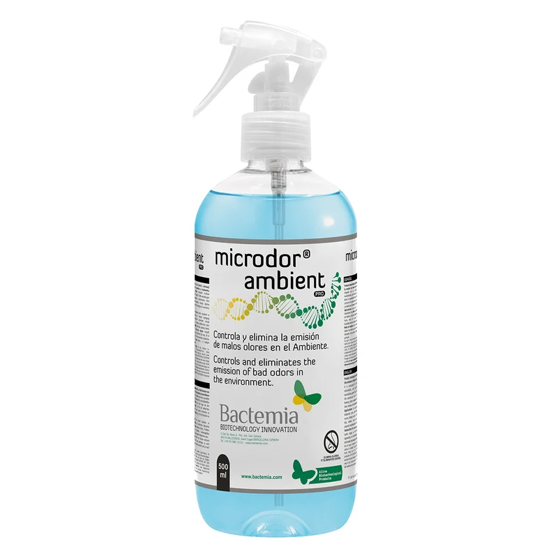 Microdor Ambient Pro - Destructeur d'odeurs enzymatique pour vaporisation dans l'air ambient - Pulvérisateur 500 ml
