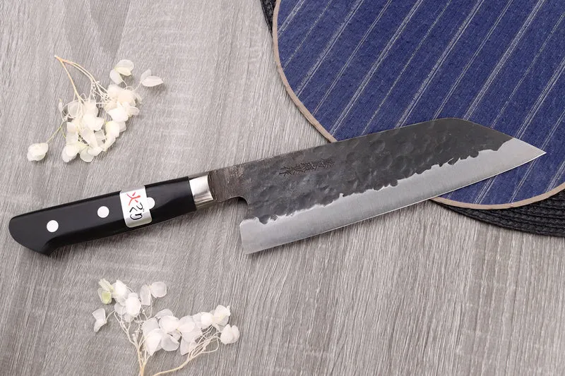 Couteau santoku 18cm japonais artisanal Fujiwara Denka