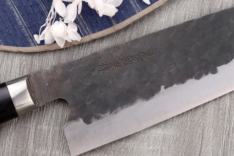 Couteau santoku 18cm japonais artisanal Fujiwara Denka