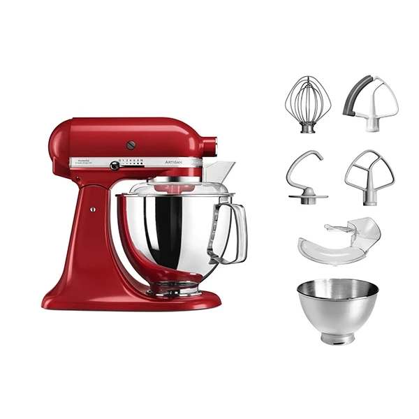 Robot artisan Rouge Empire 5KSM175PS avec accessoires supplémentaires Kitchenaid