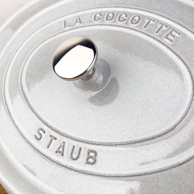 Cocotte en fonte ovale truffe blanche
