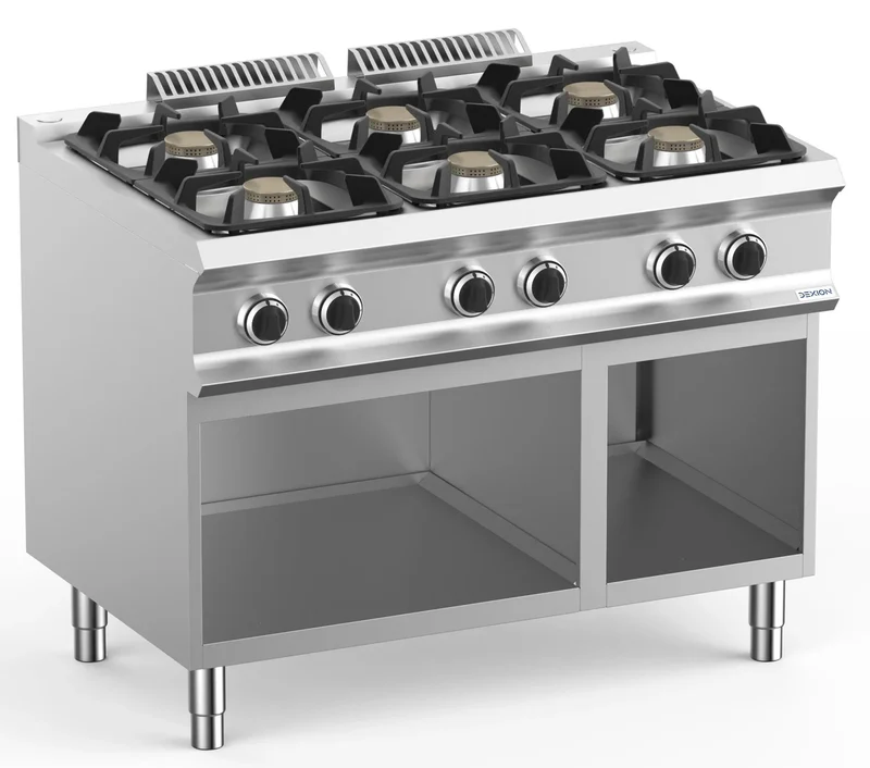 Cuisinière à gaz Dexion Lux 700 - 110/73 - 6 feux - 42 kW