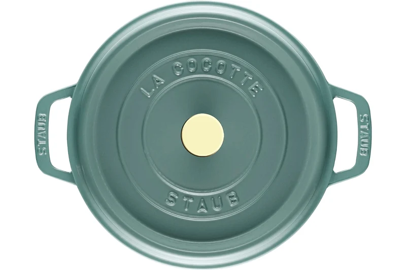 Cocotte Staub ronde en fonte émaillée Eucalyptus