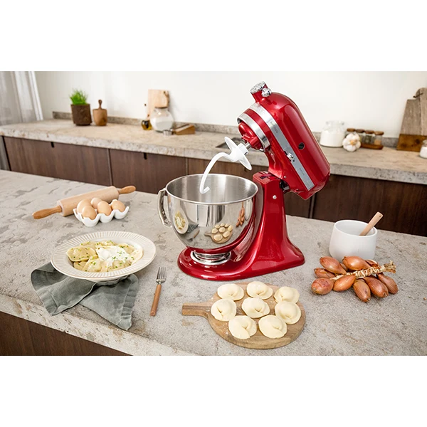 Robot pâtissier Artisan à tête inclinable 4,8 L 300 W rouge pomme d'amour 5KSM175PSECA Kitchenaid