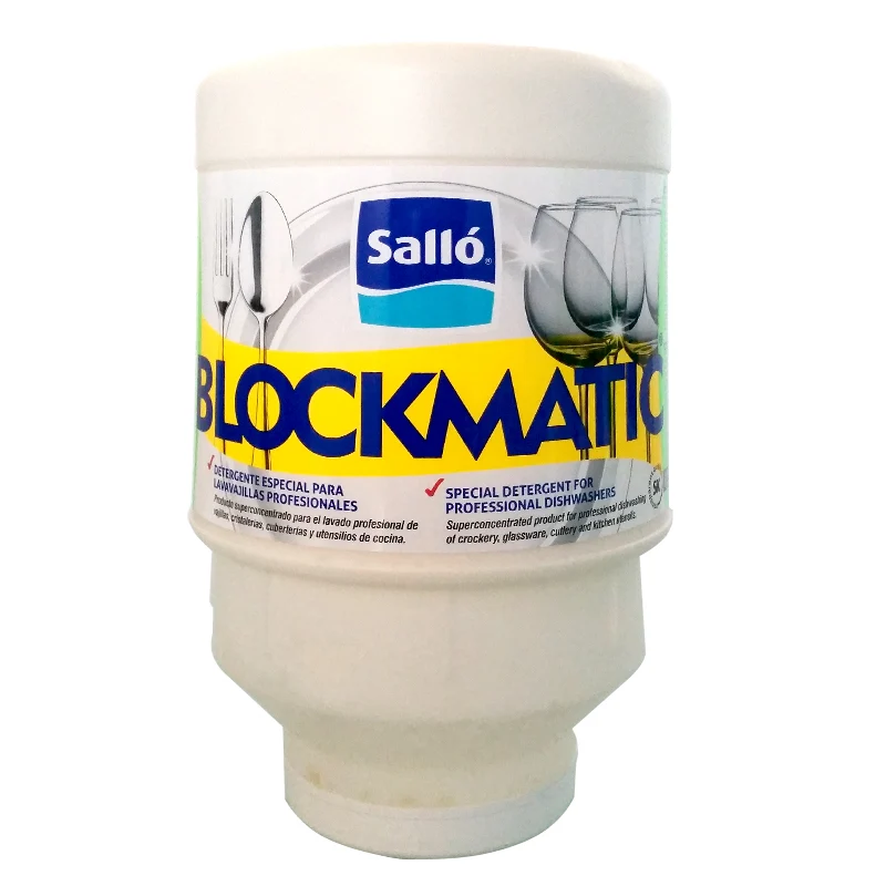 Blockmatic - Bloc détergent polyvalent pour machines à capot et tunnels - Bloc de 5kg
