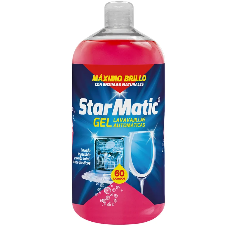 Starmatic® Gel - Détergent en gel pour lave-vaisselles domestique - Bouteille de 1 kg