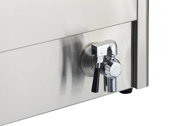 Friteuse électrique double ECO 10+10 litres avec robinet de vidange