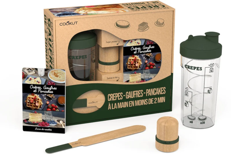 Coffret cadeau Cookut Miam Factory pour crêpes, gaufres et pancakes