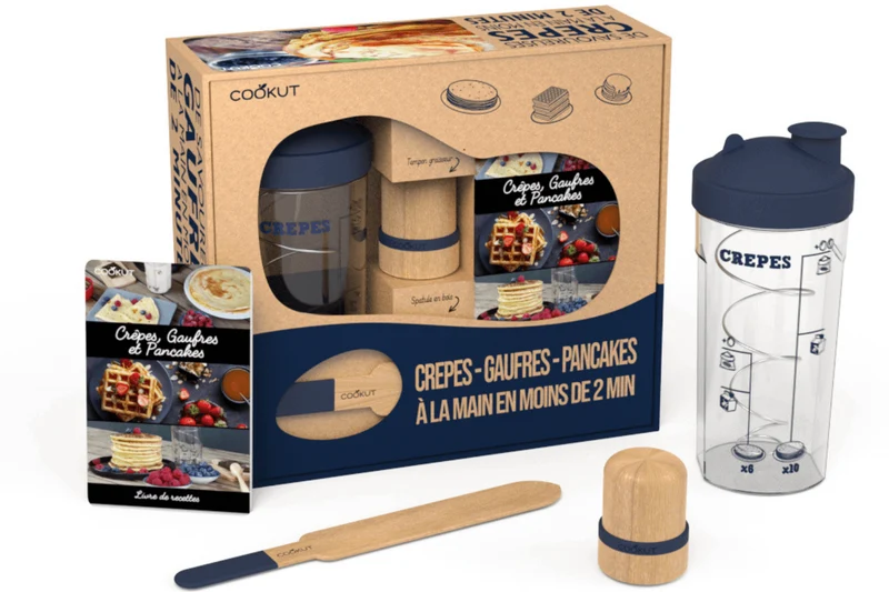 Coffret cadeau Cookut Miam Factory pour crêpes, gaufres et pancakes