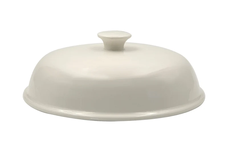 Couvercle à pain pour cocotte Cookut 24cm en céramique blanche