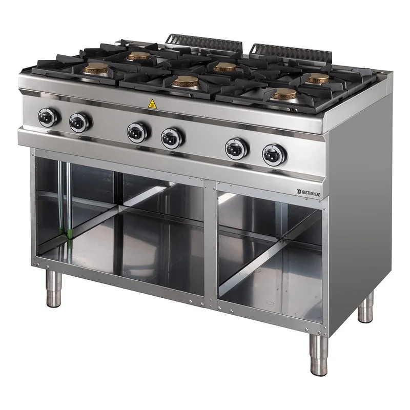 Cuisinière à gaz Série 700 - 110/70 - 6 feux - 42 kW