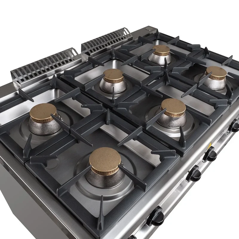Cuisinière à gaz Série 700 - 110/70 - 6 feux - 42 kW