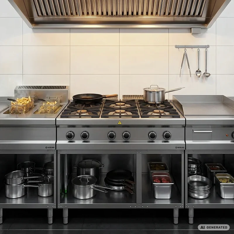 Cuisinière à gaz Série 700 - 110/70 - 6 feux - 42 kW